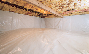 Crawl Space Moisture Barrier After in Maui