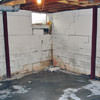 Rusted, corroded i-beams found with a failing foundation in a  home.