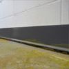 a sinking floor leaving a large gap between the wall and floor in a  home