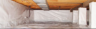 an encapsulated crawl space system in 